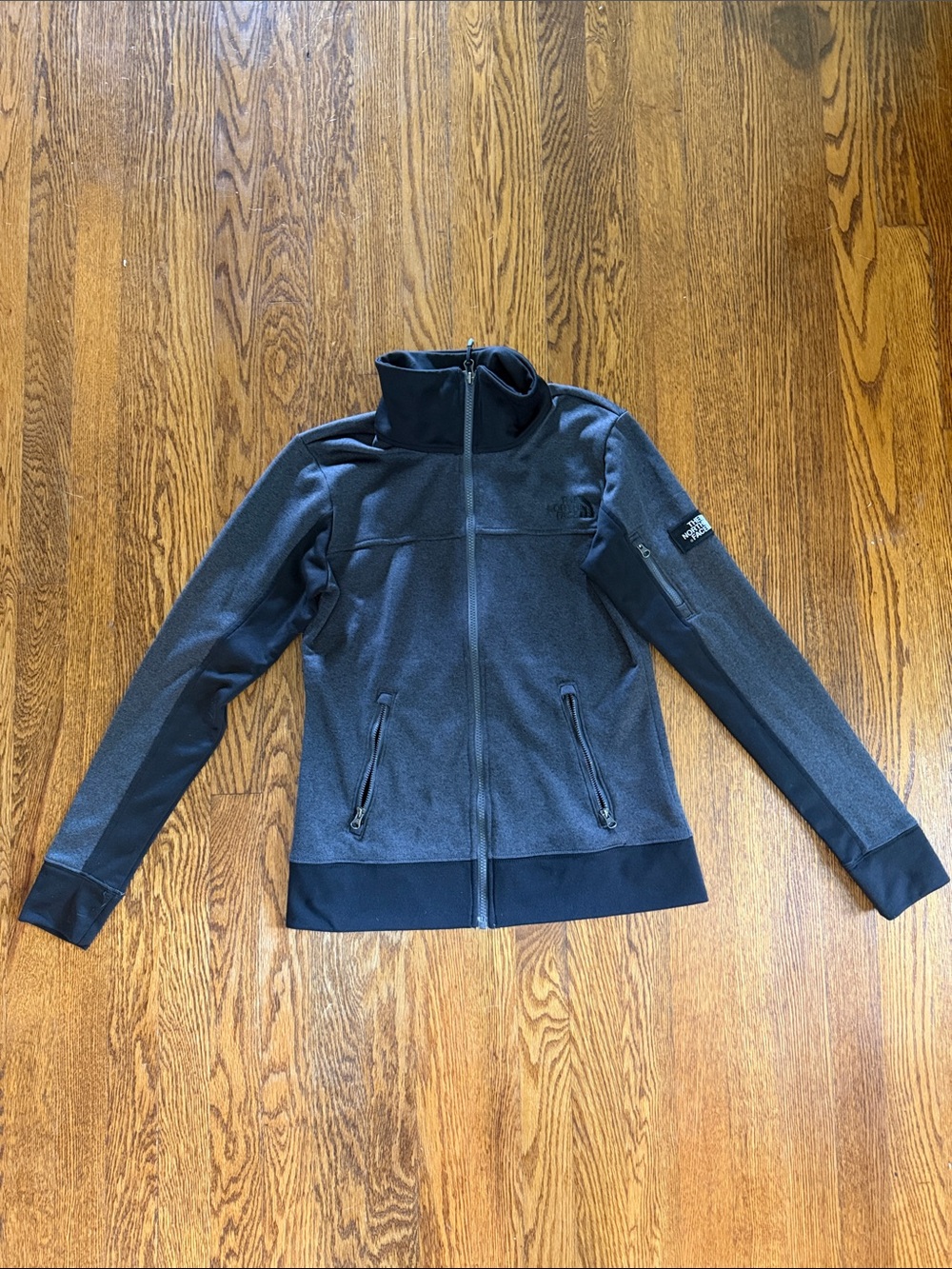 The North Face Women's Dark Gray Full-Zip Utility Fleece Jacket